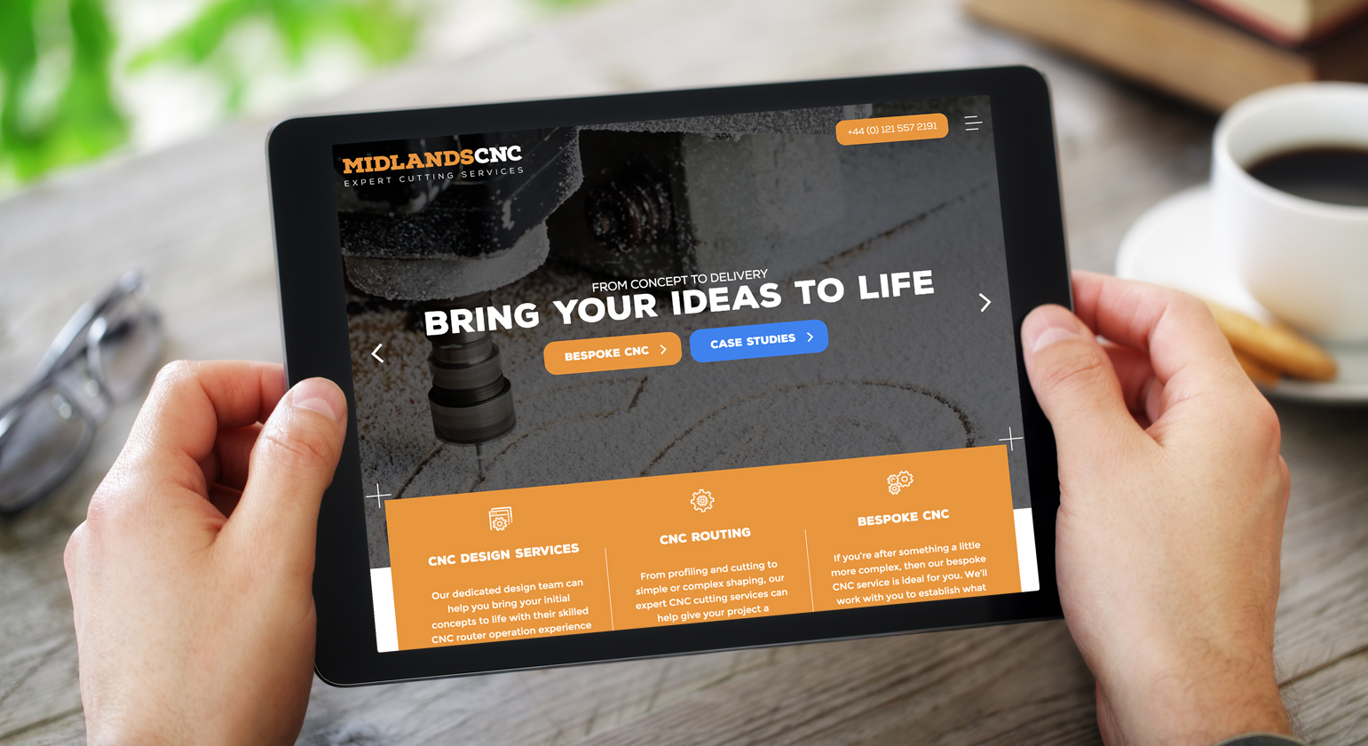 Midlands CNC Website Design - eighty3creative