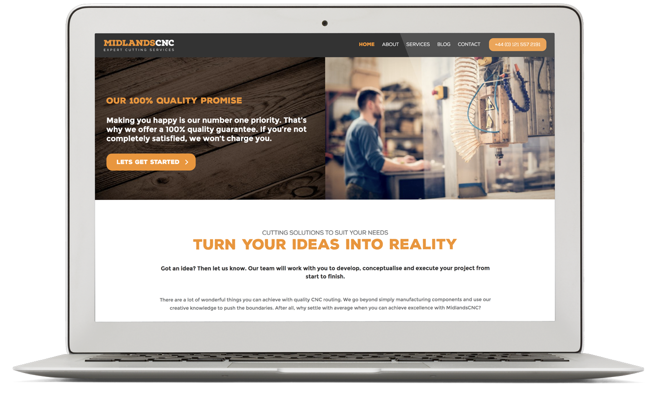 Midlands CNC Website - eighty3creative