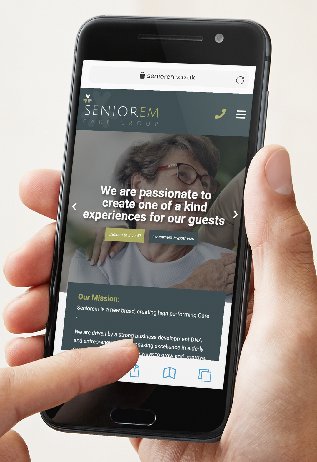 Seniorem - Web Design